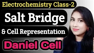 Salt Bridge ElectrochemistryCell RepresentationNJCHEMISTRYElectrochemistry Class2 SaltBridge [upl. by Aneerbas]