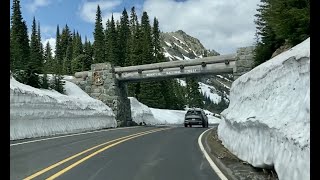 WA410 Chinook Pass Scenic Byway One Day After Opening [upl. by Naujal]