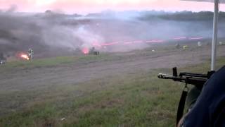 OFASTS 2012 Night Shoot MiniGun Tracers amp Ak Flash [upl. by Lothar]