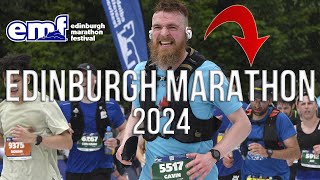 Edinburgh Marathon 2024  Race Day VLOG  Trained for 345 trying for a PB [upl. by Tymes]