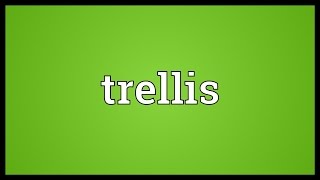 Trellis Meaning [upl. by Leinad]