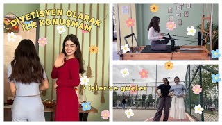 Diyetisyen Olarak İlk Konuşmam 🎉  Haftalık Vlog [upl. by Adaynek382]