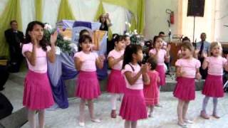 Coreografia Infantil do Hino Ah eu sou de Cristo [upl. by Rj]