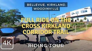 Full Ride on the Cross Kirkland Corridor Bike Trail Bellevue to Woodinville Experience [upl. by Marthe]