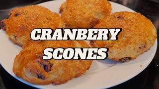 Cranberry Scones Recipe [upl. by Alleras]