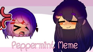 Peppermint Meme Gacha club DDLC Yuri x Natsuki Remake  Natsuri  Trend [upl. by Celie]