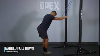 Banded Pulldown  OPEX Exercise Library [upl. by Nixon28]