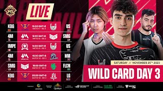 LIVE  DAY 3  Wild Card Stage M5 World Championship ENG [upl. by Wendt]