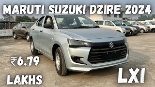 All New Updated Dzire Base Model  Maruti Suzuki Dzire Lxi 2024 Review  Hariom Sharma [upl. by Ahsitauq338]