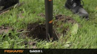 Fiskars QuikDrill™ garden drill [upl. by Dnomder]