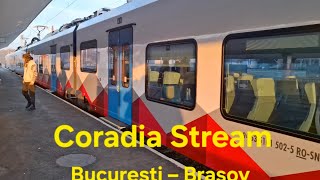 Trenul electric Coradia Stream pe ruta BucureștiBrașov [upl. by Erreit]