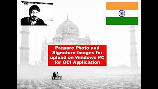 OCI Application  Prepare Photo amp Signature images for upload with Paint 3D and Paint on Windows PC [upl. by Arron990]