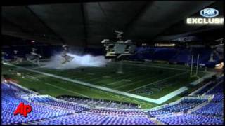 Raw Video Snow Causes Metrodome Roof Collapse [upl. by Yaker94]