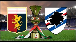 Genoa vs Sampdoria  Coppa Italia   live [upl. by Nageam]