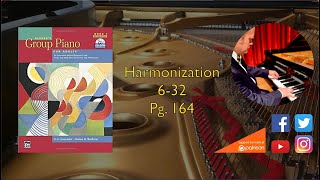 Harmonization 632 Pg 164 Alfreds Group Piano for Adults [upl. by Ydissahc525]