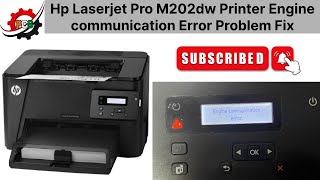 How to Solve Engine Communication Error  Hp Laserjet Pro M202dw [upl. by Adnalu]