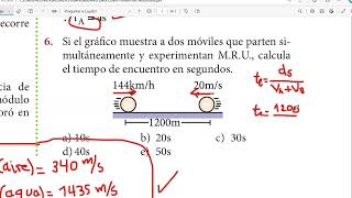 Física 4° Sec MRU  Raz Mat para Sec Móviles  Ejercicio 6 [upl. by Ycats]