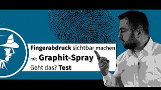 Fingerabdruck sichtbar machen mit GraphitSpray – Geht das Test  Detektei Taute® [upl. by Currier193]