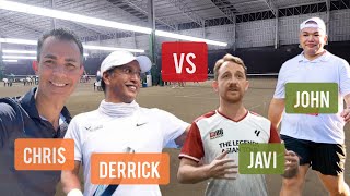 Thursday Tennis at MPC  Chris  Derrick vs Javi  John [upl. by Roque423]