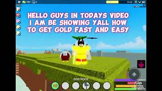 How to get gold fast and easy Roblox booga booga reborn [upl. by Navoj]