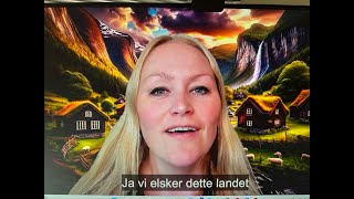 Video 1128 Lær den norske nasjonalsangen Karense synger JA VI ELSKER [upl. by Ellah]