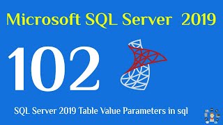 102 SQL Server 2019 Table Value Parameters in sql [upl. by Enaasiali374]