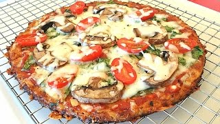 The Best Cauliflower Pizza Crust Recipe That Wont Fall Apart [upl. by Nilyahs]