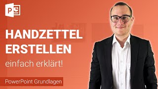 HANDZETTEL erstellen einfach erklärt  Lerne Microsoft PowerPoint ✅ [upl. by Fritts]