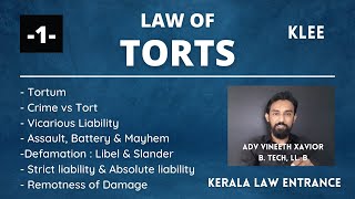 KLEE  Law of Torts  1 [upl. by Keram]