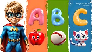 ABC Song for Kids  Nursery Rhyme  Learn the Alphabet with Fun Characters and Objects [upl. by Clabo]