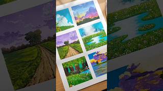 Studio Ghibli moodboard painting ghibli studioghibli painting moodboard art shorts youtube [upl. by Ydnir214]