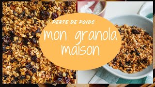 GRANOLA MAISON HEALTHY recette de petit déjeuner facile et rapide spécial perte de poids [upl. by Nelhsa]