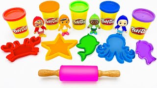 Create and Learn Sea Animals with Play Doh amp Cocomelon  More Preschool Learning Videos for Toddlers [upl. by Haymo394]