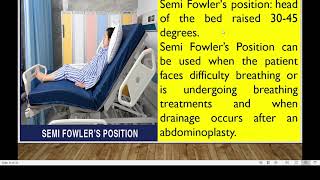 FOWLERS POSITION LECTURE 5 [upl. by Aneral]