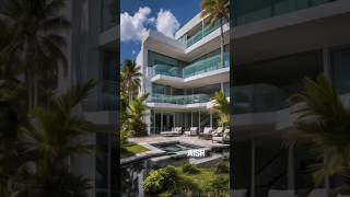 A Modern LUXURY MANSION In Miami Beach 🏖️💧 shorts [upl. by Ennayelsel478]