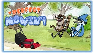 Perfect Mowin  Regular Show Games  Cartoon Network [upl. by Kurtis]