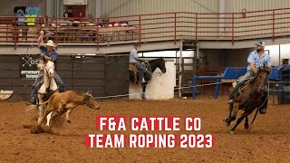 FampA Cattle Team Roping 2023 [upl. by Vickey673]