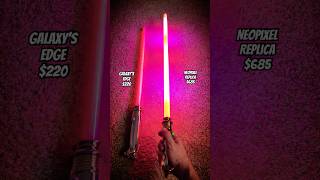 Disney VS Neopixel Palpatine Lightsaber [upl. by Atekram]