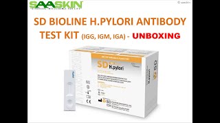 SD Bioline HPylori Antibody Test Kit IgG IgM IgA  ONE Step HPylori Antibody Test [upl. by Cad]