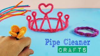 🌺DIY Pipe Cleaner Flower Bucket 🌸  Easy amp Fun Craft Idea 🇯🇵 [upl. by Yekcor]