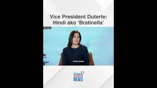 Vice President Sara Duterte  “HINDI AKO BRATINELLA O SPOILED BRAT” [upl. by Dosi705]