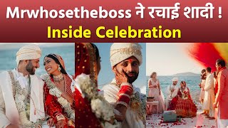 Tech YouTuber Mrwhosetheboss Aka Arun Maini Wedding With Drishta Inside Celebration Viral  Boldsky [upl. by Humberto]