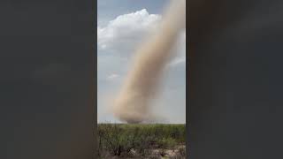 Large Landspout Forms in Western Texas [upl. by Eanahs]