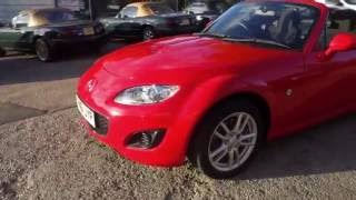 2011 Mazda MX5 Mk35 18 RHT roadster Coupé in True Red only 12900 miles for sale [upl. by Phox]