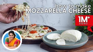 How to make Mozzarella Cheese at Home  2 Ingredient Pizza Cheese  मोजरेला चीज़  Pankaj Bhadouria [upl. by Obellia158]