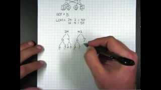 GCF and LCM using Factor Trees [upl. by Ahsaelat]