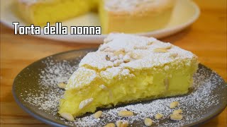 TORTA DELLA NONNA ricetta classica  ASMR cooking video [upl. by Aicittel357]