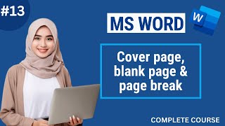 How to create Cover page Blank page amp Page break in Microsoft Word [upl. by Anavi]