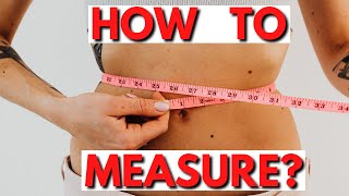 How to measure your waist with a measuring tape [upl. by Fauver582]