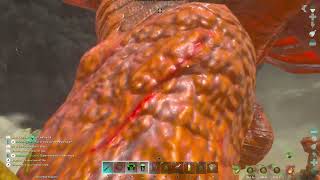 Ark asa alpha dragon official 5362 megaloceros wild tame rider kill the boss [upl. by Brendin]